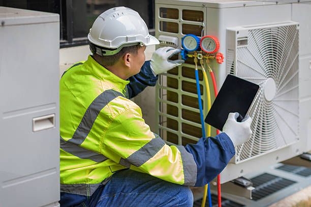 Professional Ac Installation technician working in Fairhaven, MA